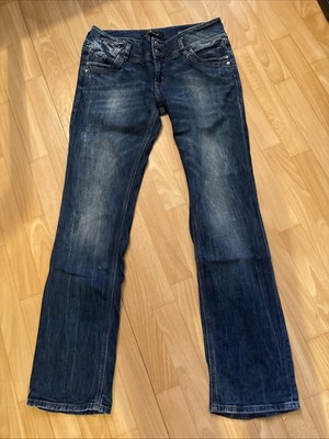 Blaue Jeans von LTB Größe W33/L34 Used-Look Lowwaist Straight - Gerades Bein