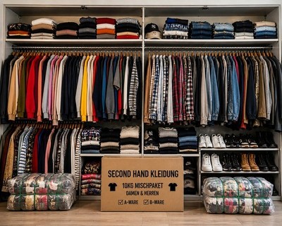 Second Hand Großhandel Restposten 10kg Kleidung Mischpaket (A/B Qualität)