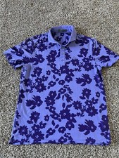 G/Fore Polo Shirt Mens Size Large Floral Performance Stretch