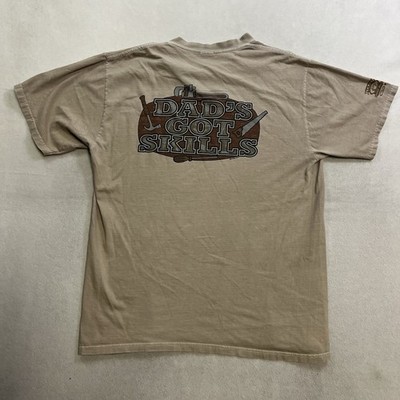 Vintage 90s Crazy Shirt  Dad s Got Skills  Shirt Men s Large Kona Coffee Dyed