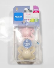 MAM Newborn Pacifier Matte Collection - Pink & Tan