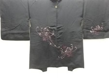 7645198: JAPANESE KIMONO JAPANESE HAORI / EMBROIDERY / KIKU