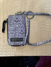 preowned mini credit card holder/money holder with strap by imply southern