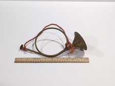 Vintage Brass Bugle Horn Decorative Musical Instrument French Horn