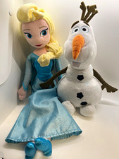 Disney Frozen Franchise Elsa  Olaf Plush Doll Set Stuffed Toy Dolls