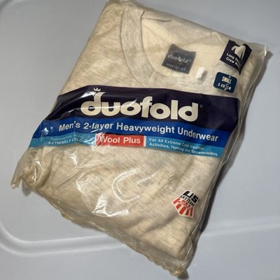 Vintage Duofold Heavyweight Wool Blend Thrermal Underwear Baselayer small US New