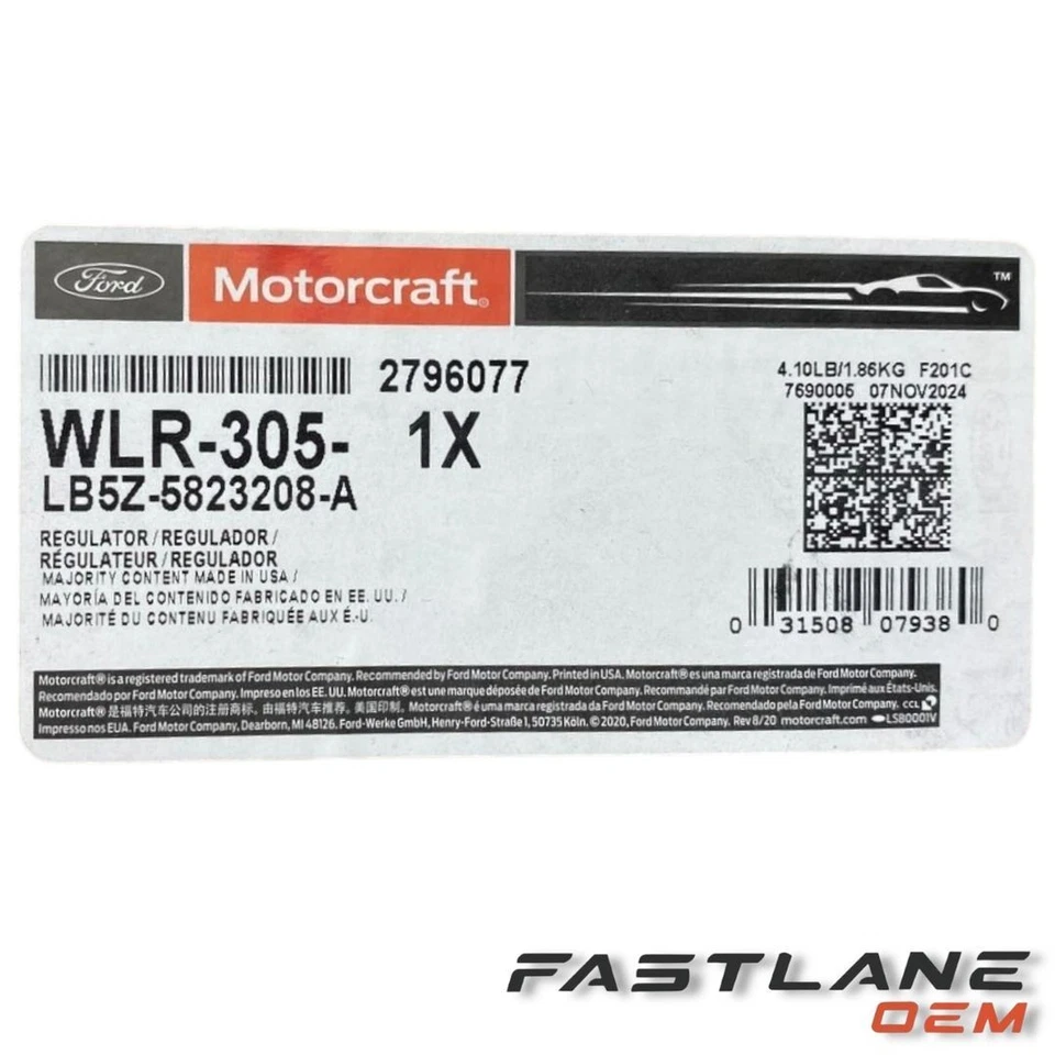 2024-2025 FORD EXPLORER FRONT RIGHT WINDOW REGULATOR NEW OEM LB5Z-5823208-A - Image 4 of 4