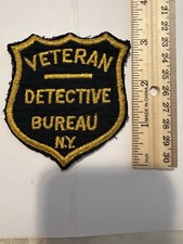 Vintage New York City Veteran Detective Bureau Shoulder Patch