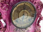 Antique Ansonia Porcelain Floral Clock  “ TALLY “  Working — photo 9