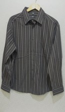 Landhous Herren Langarm Hemd Baumwolle dunkelgrau Größe L