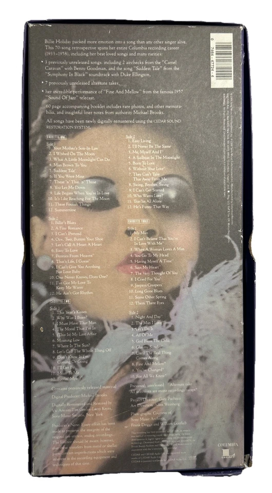 Billie Holiday "The Legacy (1933-1958) " Cassette Tape Box Set. - Imagem 2 de 4