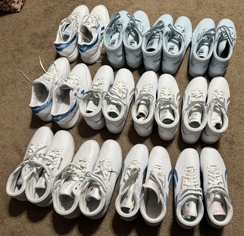 Lot Of 12 New Reebok Freestyles & Classics Size 11 Womens US - Image 2 of 4