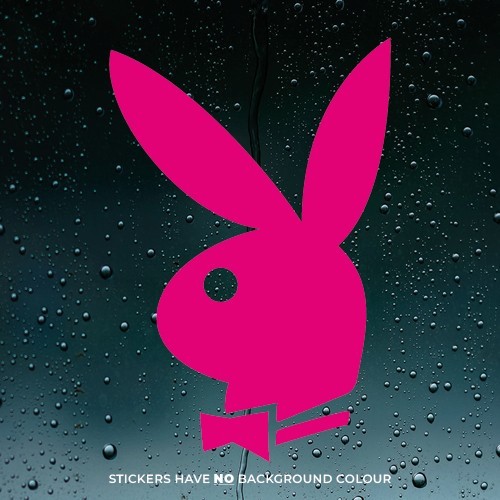 Pink Playboy Bunny Funny Car Stickers Decals Vinyl Bumper Laptop