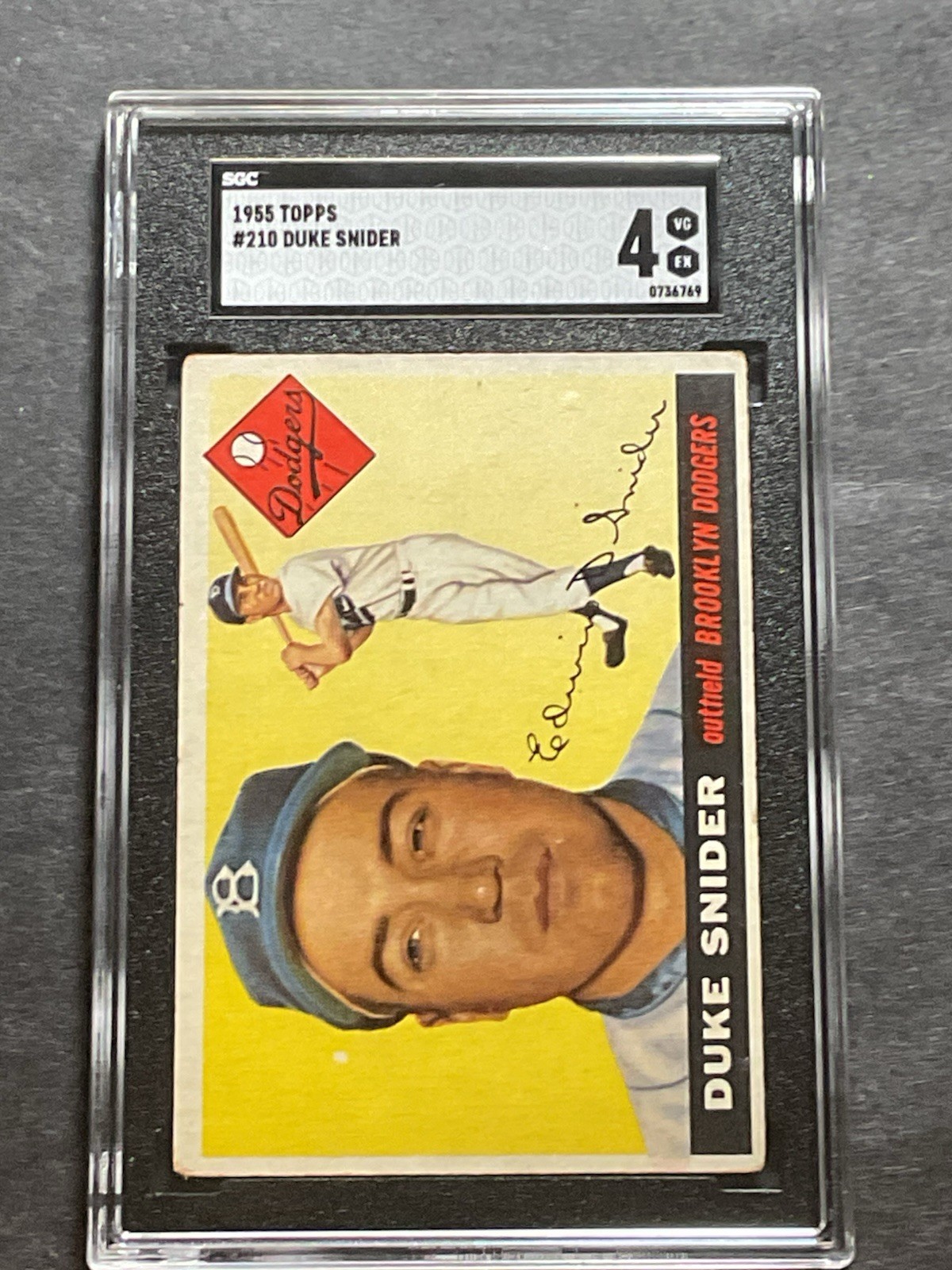 1955 Topps Duke Snider 210 SGC 4 Y4