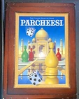 Parcheesi Vintage Game Collection MB Hasbro Wooden Bookshelf Box