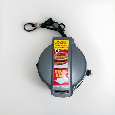 Hamilton Beach Breakfast Maker ST29 Silver Gray All-in-One Cooker Appliance
