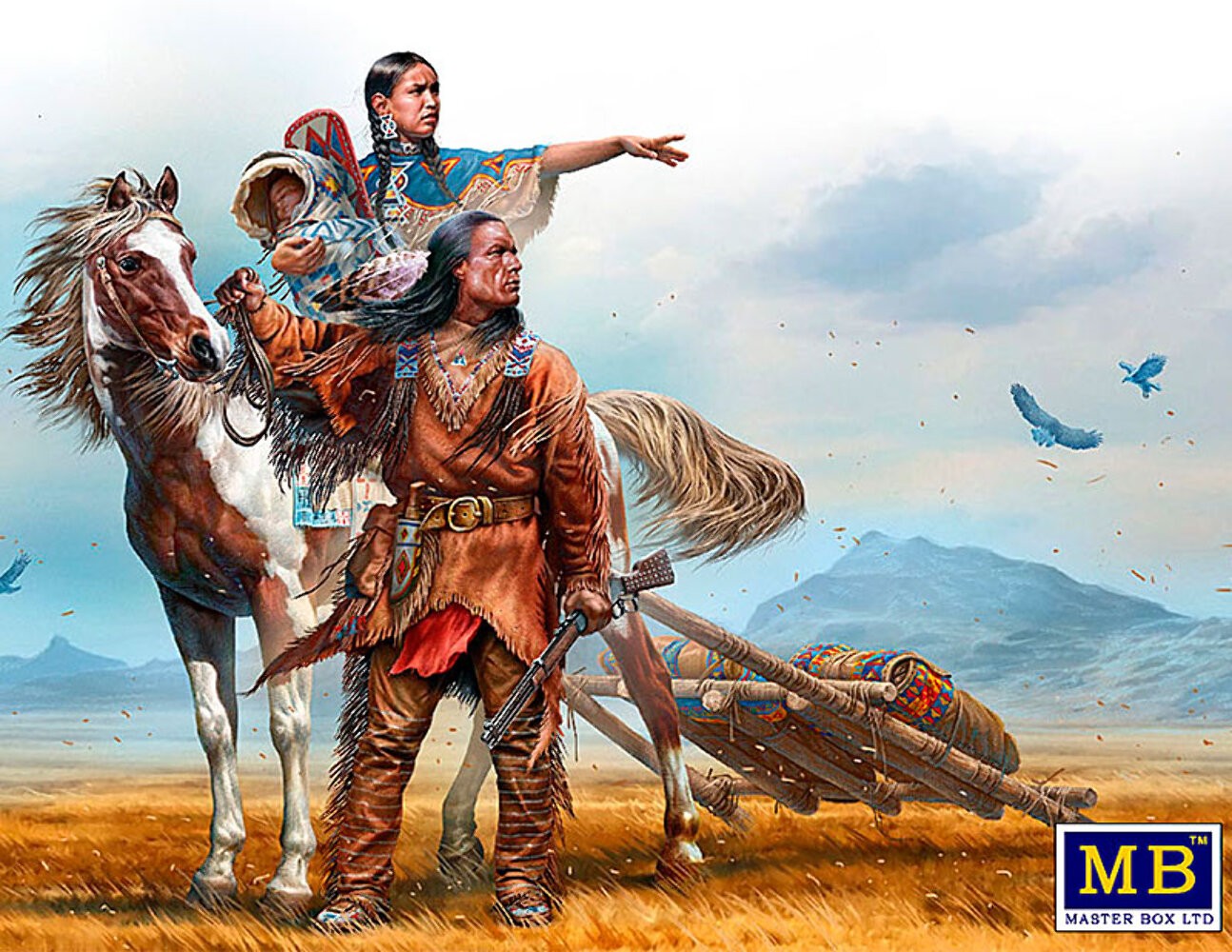Master Box MB35189 1:35 Indian Wars Series. On the Great Plains
