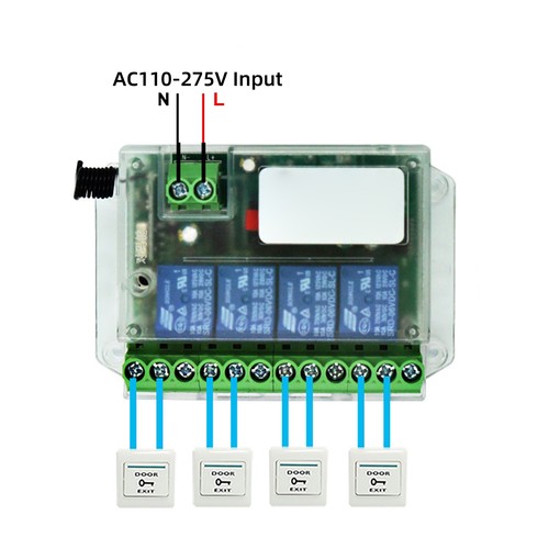 -10℃-+70℃ 4 Channels Remote Control Switch ON/OFF Relay Module Universal - Picture 14 of 14