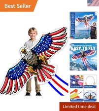 Complete Kite with Handle, Line Accessories,Easy to Fly for Kids Adults, ...
