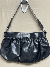 Simply Vera Vera Wang Faux Leather Pleated Hobo Shoulder Bag Handbag Purse Large