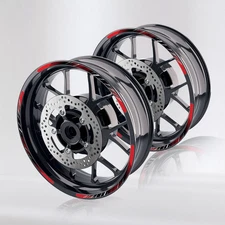 Red 17'' Rim Wheel Sticker Decal Strip Tape L02B For Aprilia Dorsoduro 1200