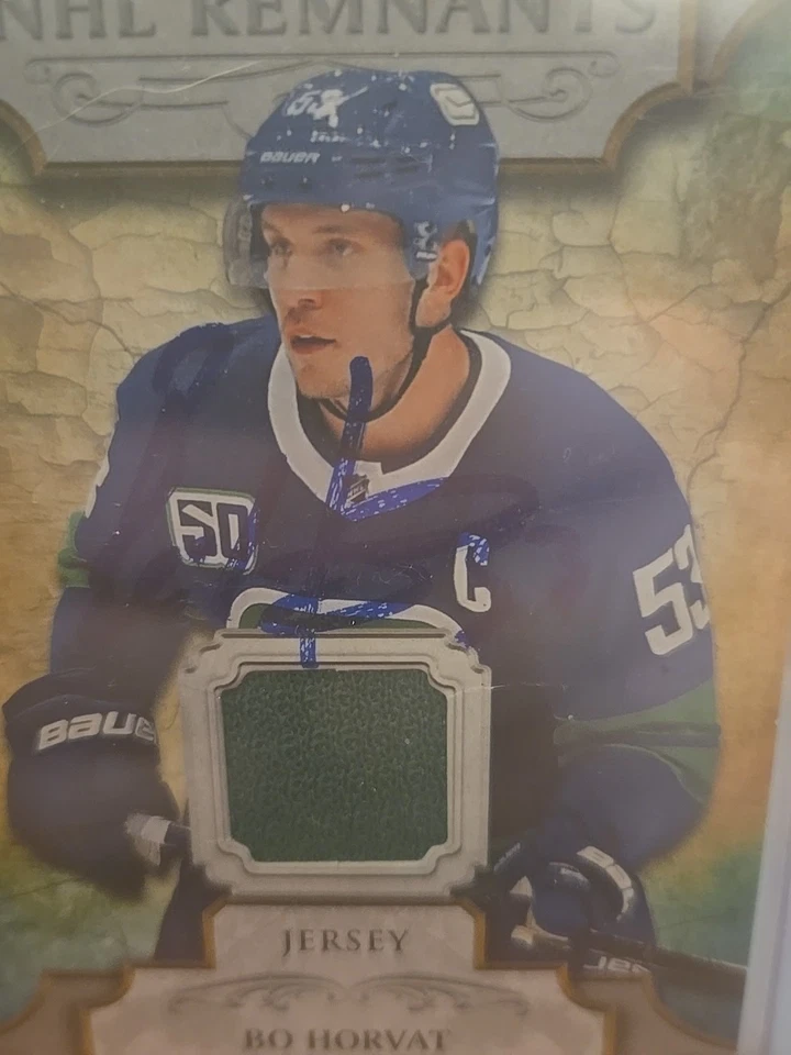 20/21 UD Artifacts Bo Horvat NHL Remnants relic Signed Guaranteed Authentic - Image 3 of 3