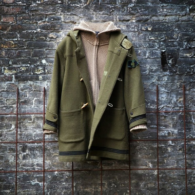 Vintage 80s STONE ISLAND Montgomery Collection AW1988 100% Reine Schurwolle L