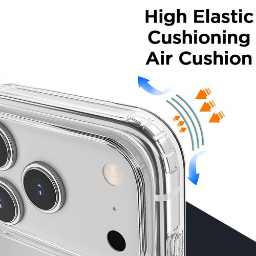 Clear Case For iPhone 17 Pro Max/17 Air Shockproof Anti-yellow Slim Back Cover - Picture 8 of 8