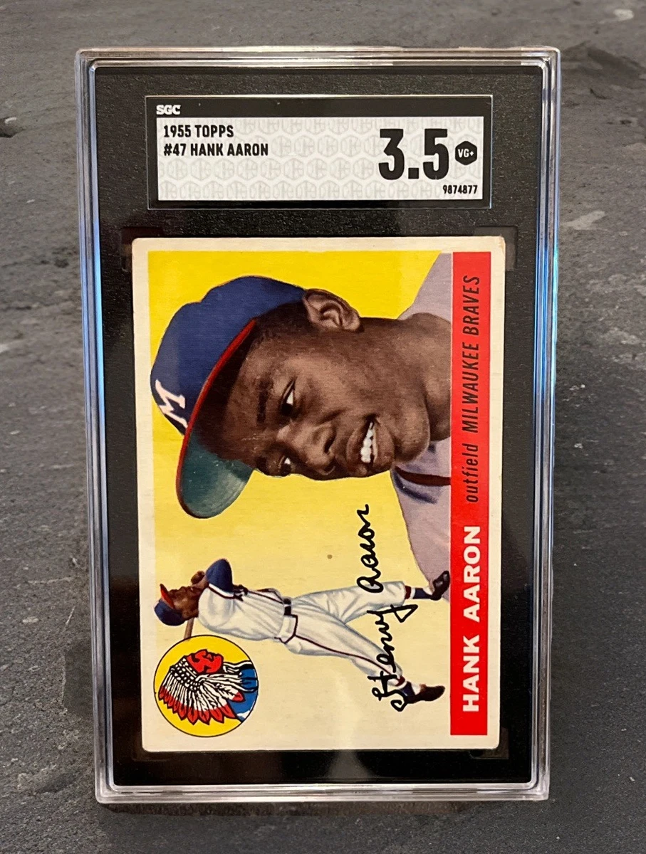 Hank Aaron 1955 Season Baseball Sports Trading Cards & Accessories