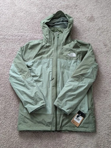 Th North Face Jacket Mens Large NWT Thermoball Snow Tri Climate Bark Mist/Slate - product listing photo