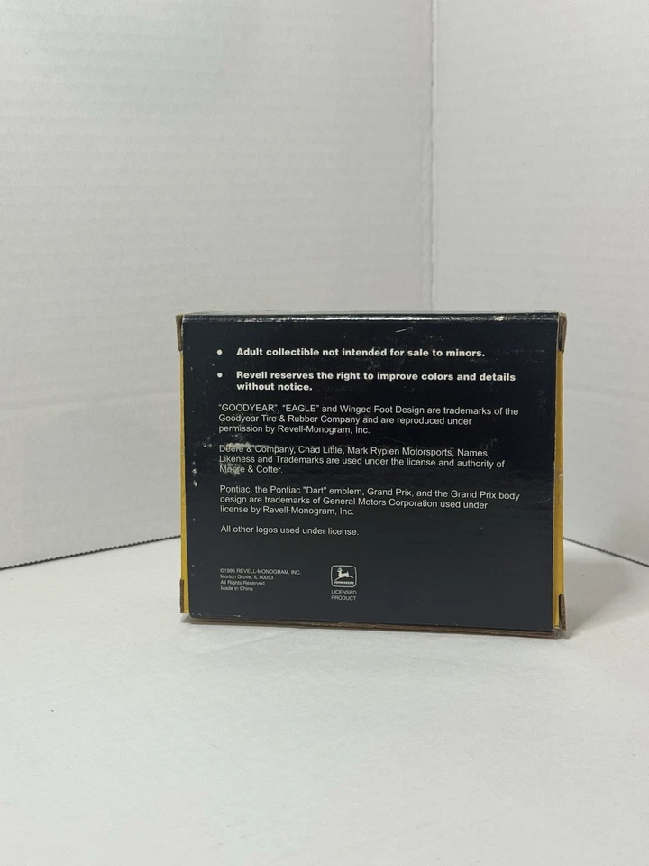 Copa Inaugural Chad Little John Deere Temporada 1997 NASCAR Racing Firmada Foto 4 de 4