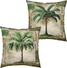 Tropical Palm Banana Tree Decorative Pillow Covers Hawaii Coconut Tree Throw Pil
