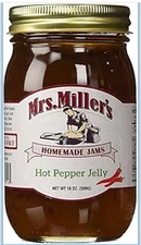 18oz Hot Pepper Jelly Sweet & Spicy, Amish and Homemade, Great With Creme Cheese