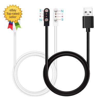 2 Pin Magnetic Smart Watch Charger USB Charging Cable Compatible Da Fit Watches