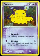 Carta Pokemon Drowsee (Drowzee) #32/112 LP- EX rosso fuoco e verde foglia