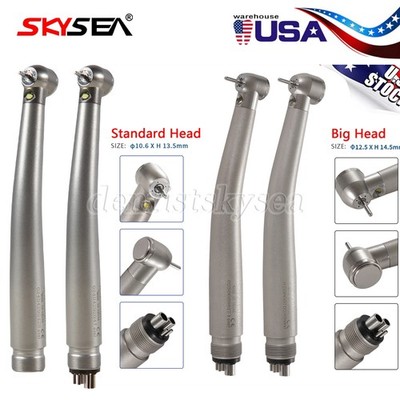 Dental LED High Speed Handpiece 2/4 Holes E Generator Self Power Air Turbine  L