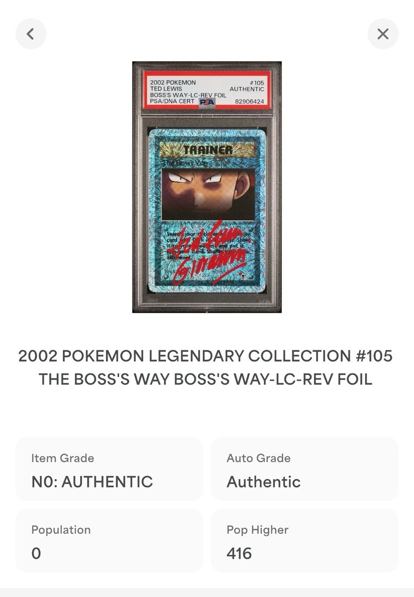 The Boss's Way 105/110 Legendary Collection Reverse Holo for sale