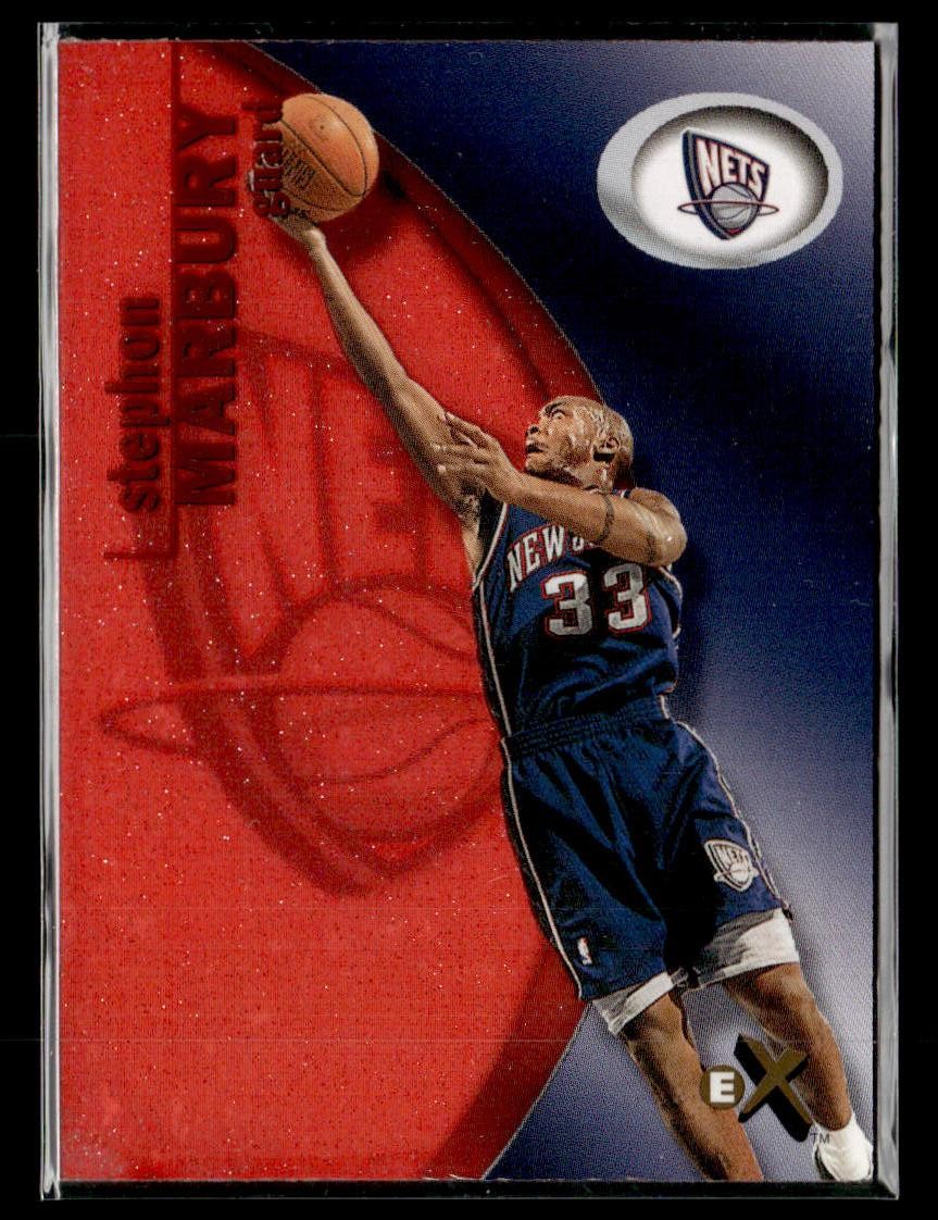 2000-01 E-X #55 Stephon Marbury X - Essential Credentials #/201 card