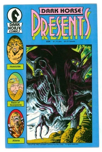 Dark Horse Presents #24 VF 8.0 First Origin Of Queen Alien In Comics 1988