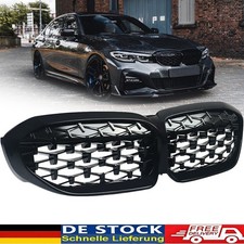 Sport K�hlergrill Grill Glanz Schwarz Diamant Passt F�r Bmw 3er G20 G21 2019-20