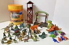 Animal Planet Dinosaur Collection Bucket + Dino Park Parts + Asst Dinosaurs 60pc