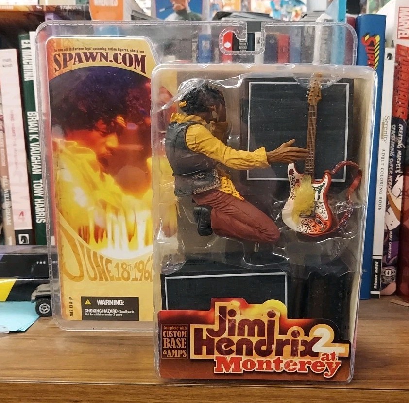 McFarlane Toys Jimi Hendrix at Monterey Pop Festival Action Figure New