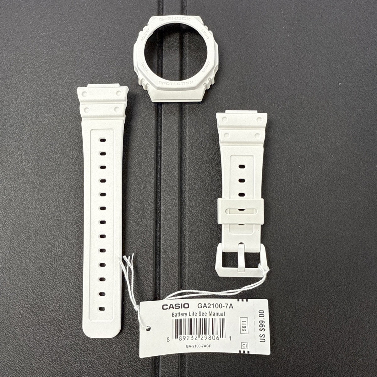 Casio G-Shock GA-2100 white watch band and bezel set case cover | eBay