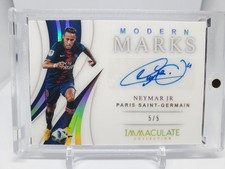 2018-19 Panini Immaculate Neymar Jr Modern Marks Auto 5/5 PSG Last Print Card