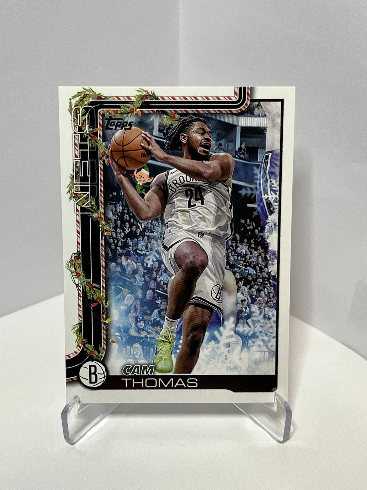 Cam Thomas 2025-26 Topps Holiday #HE-CT Hidden Elf CASE HIT Brooklyn Nets