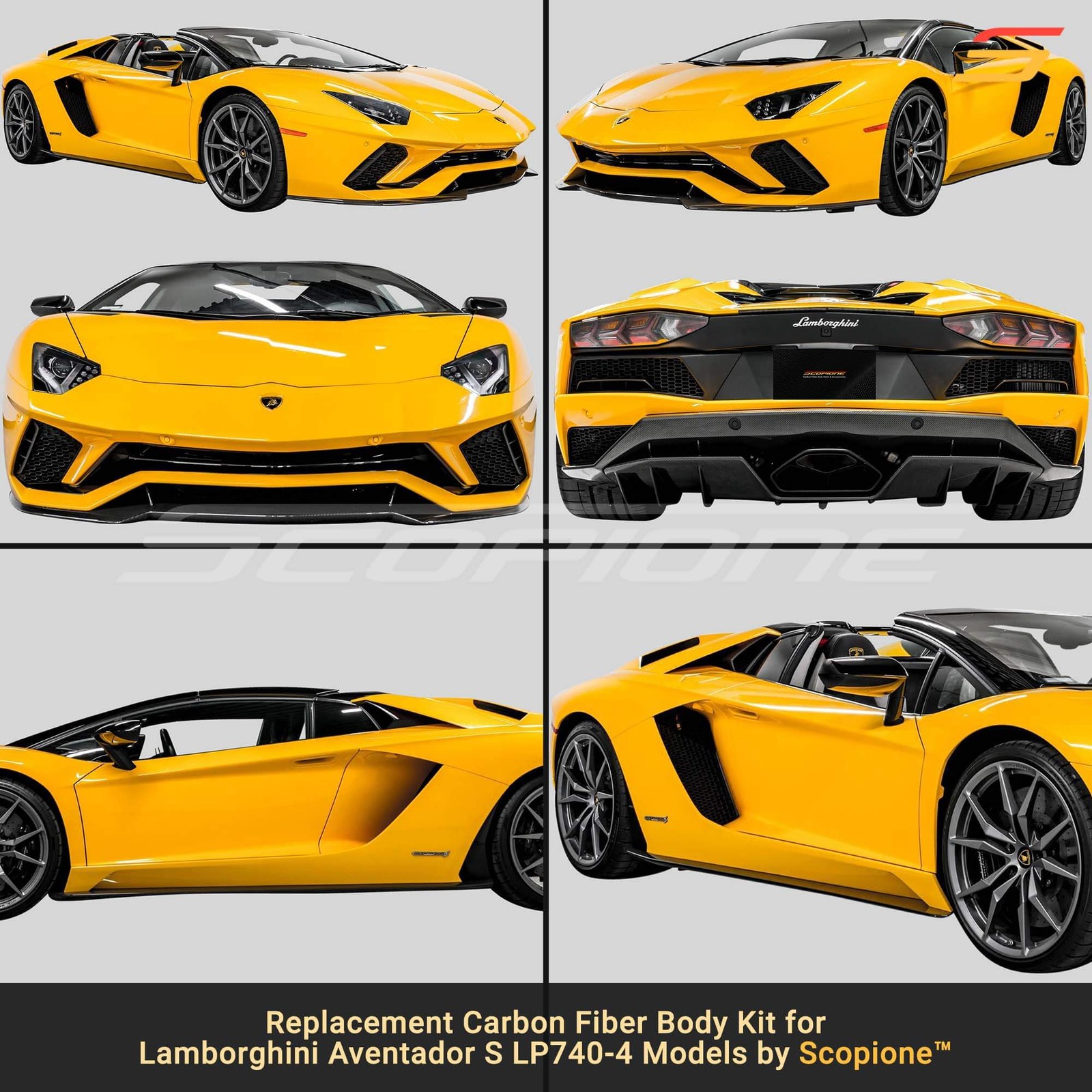 Scopione Carbon Fiber Full Body Kit for Lamborghini 18-21 Aventador S LP740-4