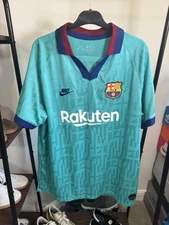 Barcelona 2019-2020 Third Football Shirt Nike Genuine Mens XL #10 Messi VGC Rare