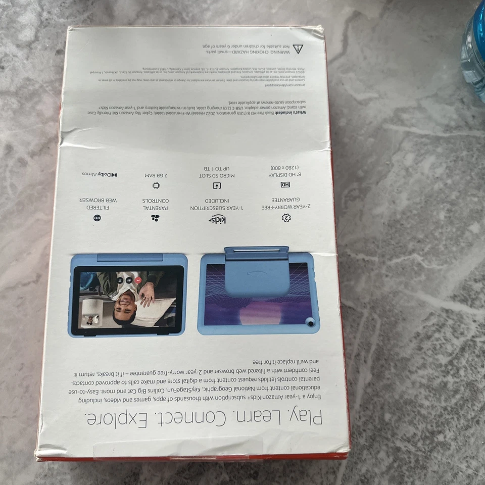 Amazon Fire HD 8 Kids Pro tablet | 8" HD display, ages 6-12 Cyber Sky 12th Gen - Image 3 of 3