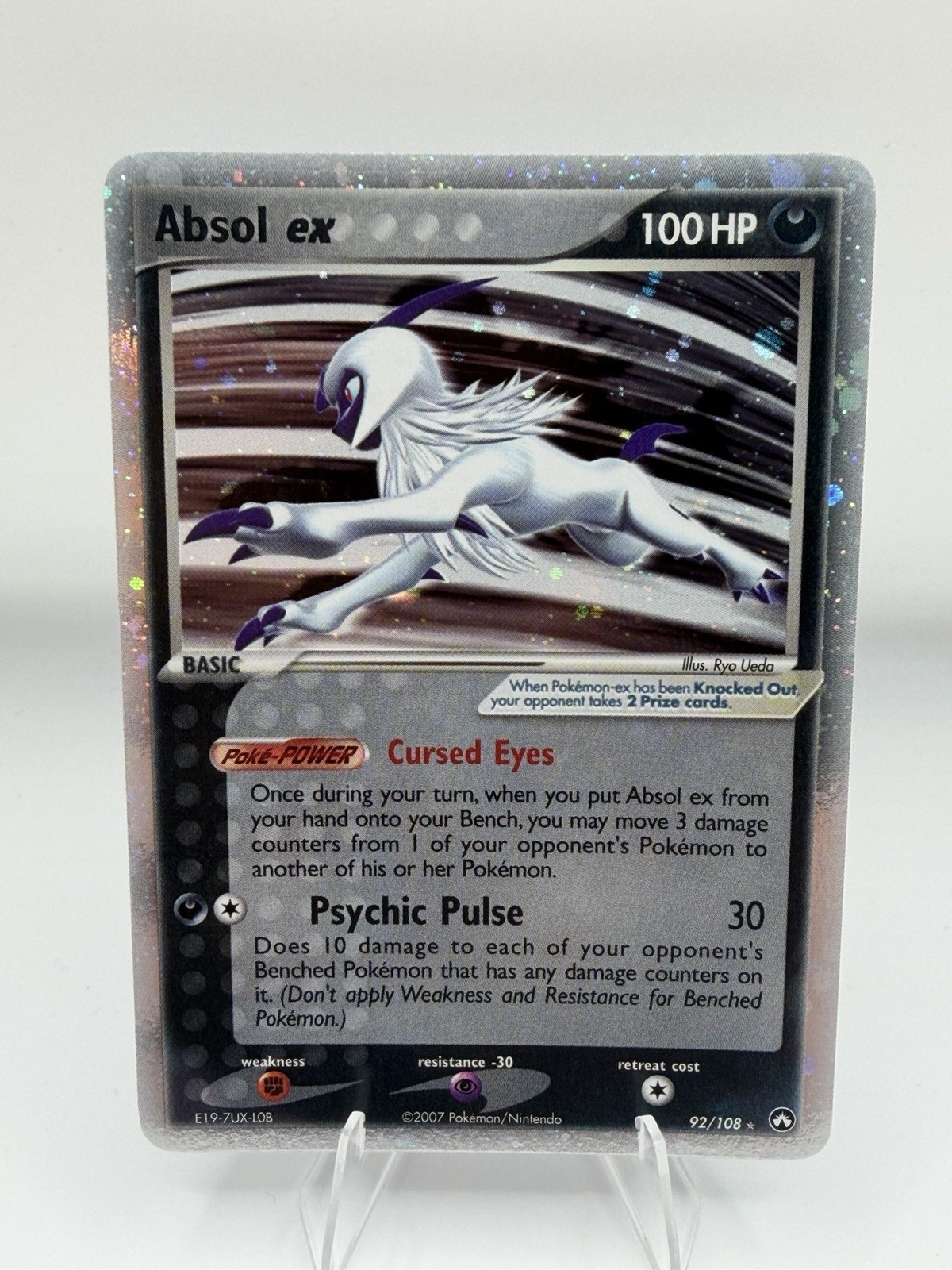 Absol ex 92/108 Holo Rare EX Power Keepers Pokémon