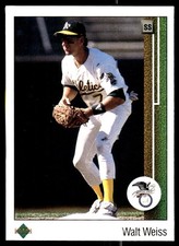 Walt Weiss 1989 Upper Deck #660 Athletics MLB READ FREE SHIPPING AutographDen